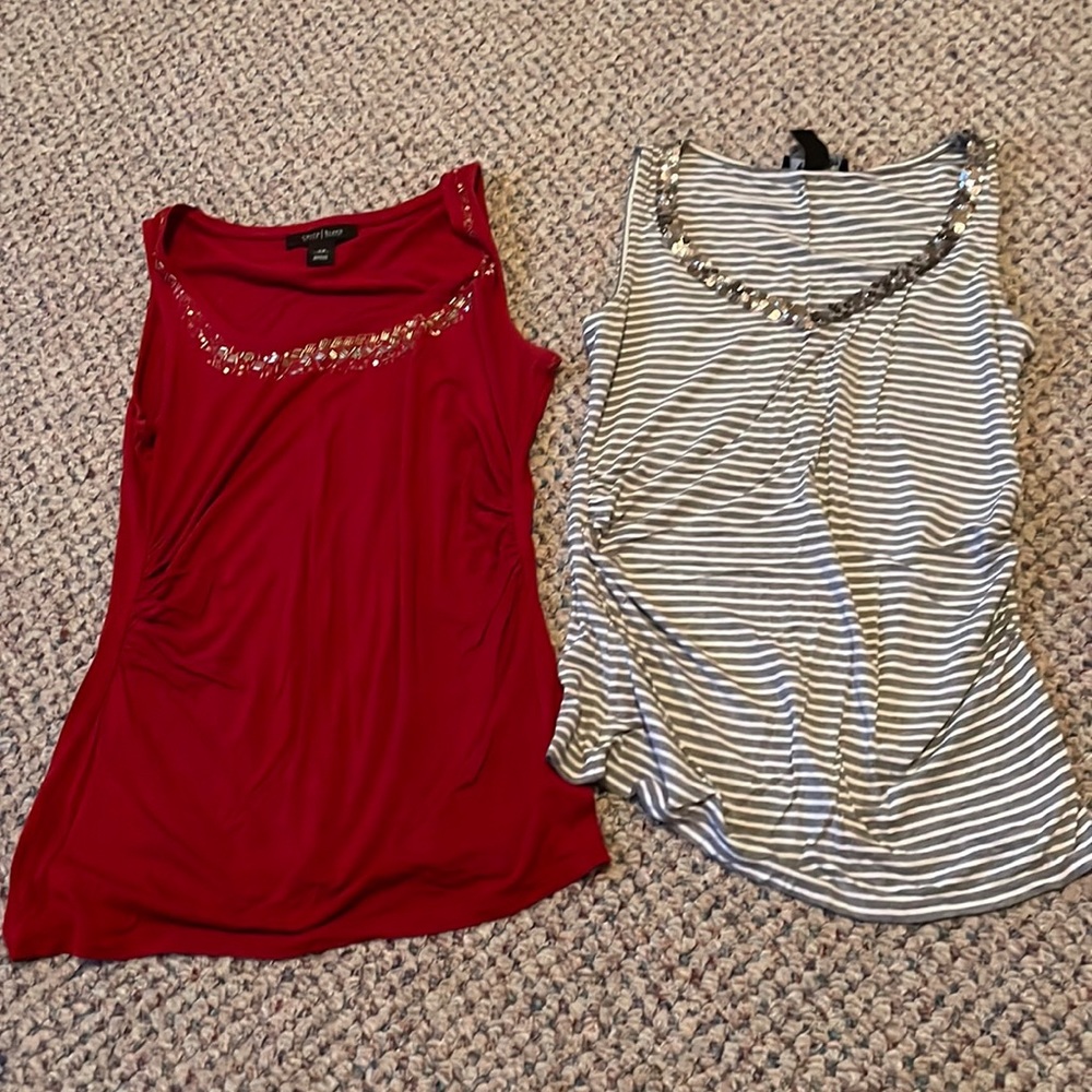 Embroidered Y2K tank tops